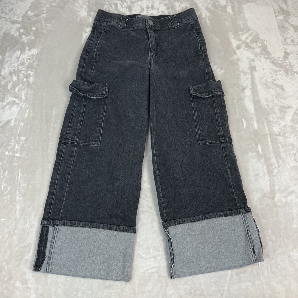 Democracy Jeans Womens 8 Skycrise Cuffed Wide Leg Cargo Ab Technology Y2K Grunge